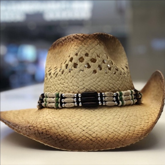 NEW 1 LEFT! Cowboy Hat Beaded Band - Picture 4 of 6